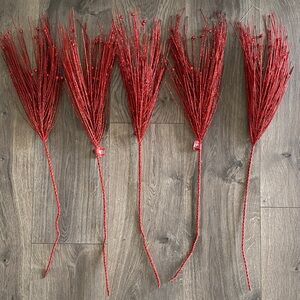 Hobby Lobby Red Holiday Berry Stems
